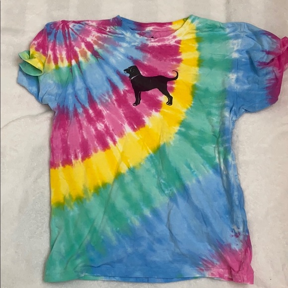 Tie dye black dog shirt - Picture 1 of 2